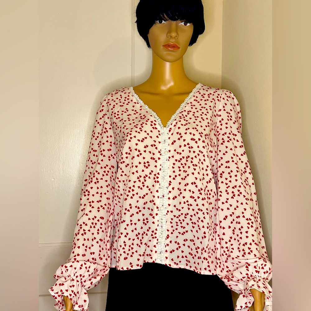 New - SHEIN Sleeve Blouse - Size L (8/10)